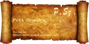 Pott Szandra névjegykártya
